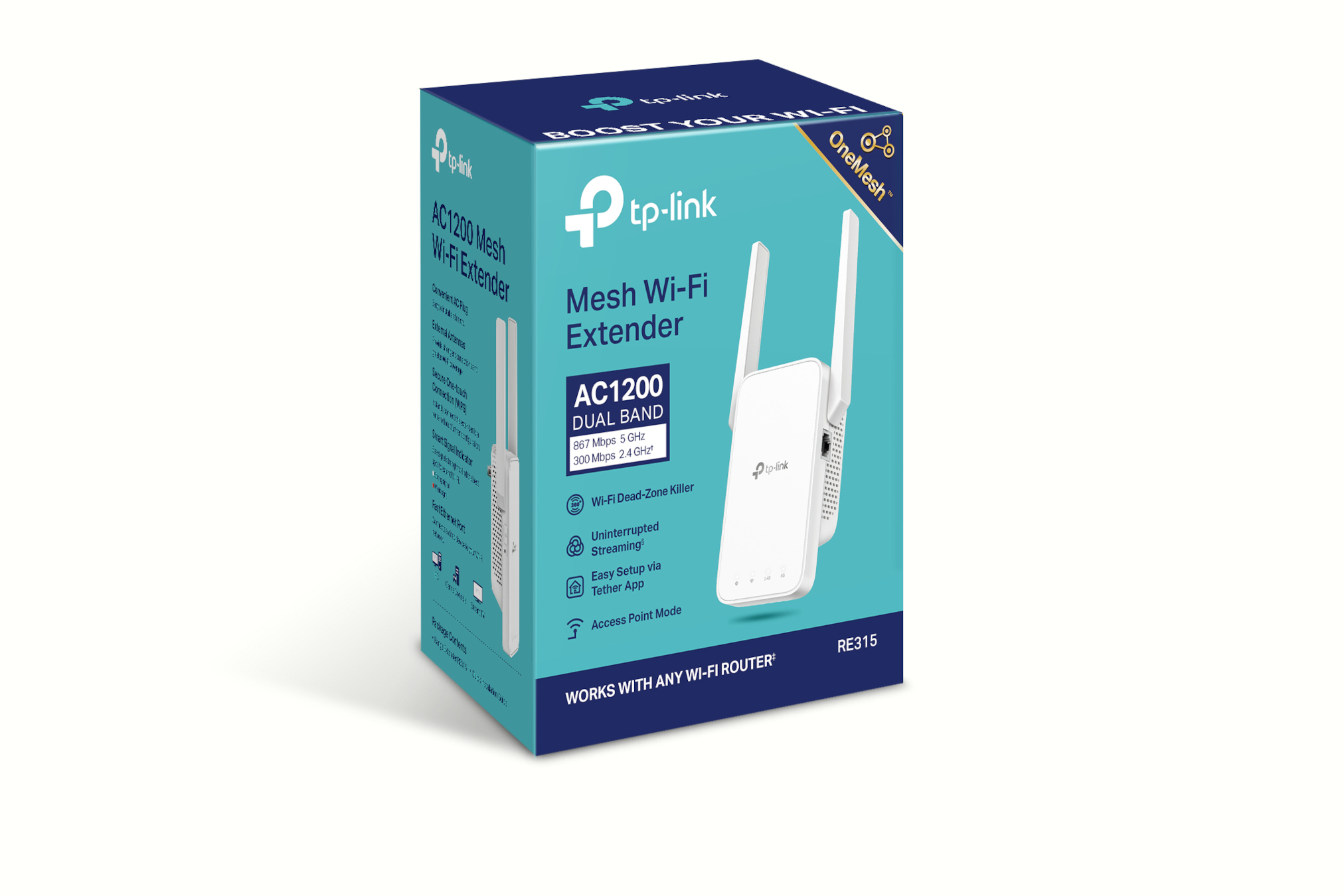TP-Link - TP-Link RE315 AC1200 Wi-Fi Range Extender