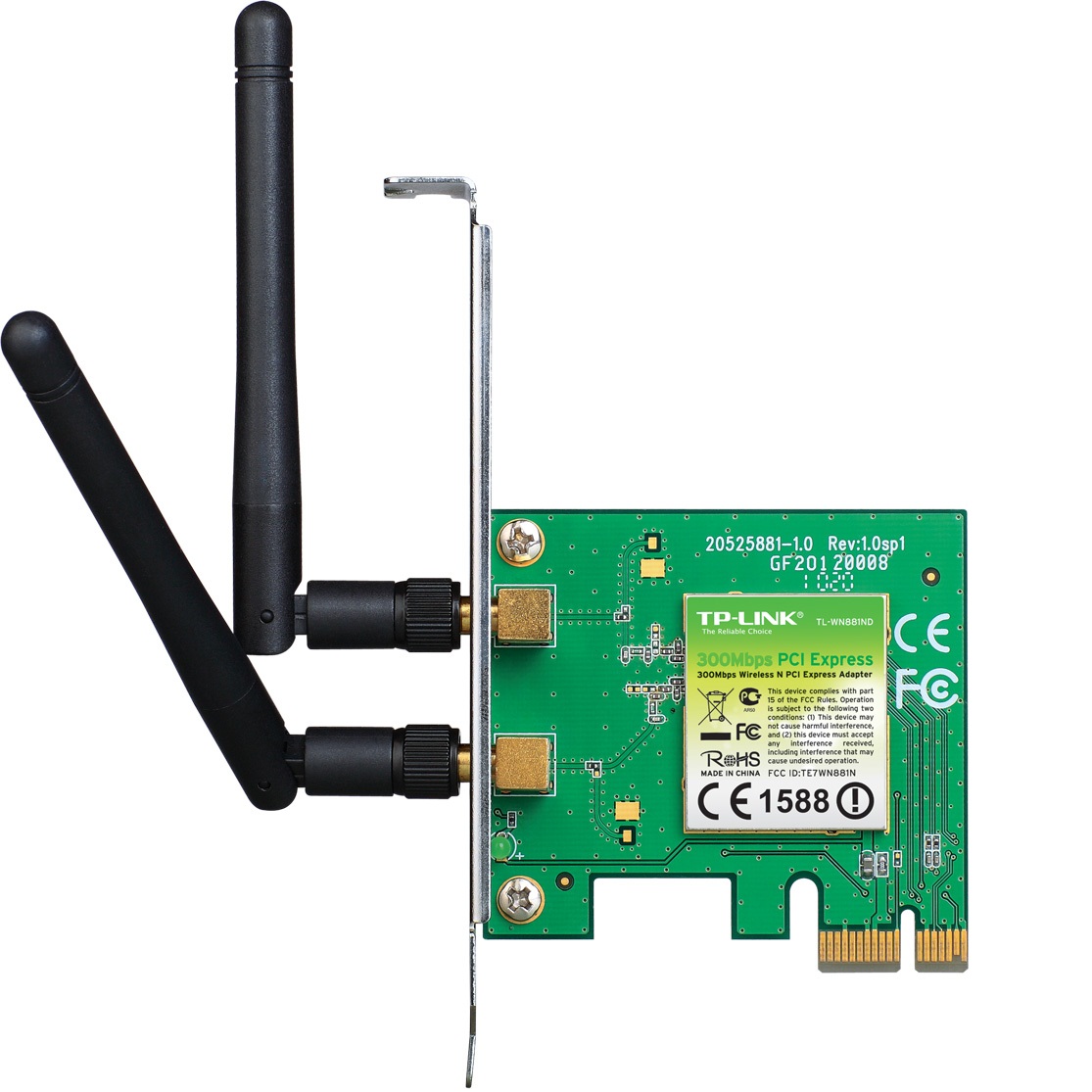 TP-Link - TP-Link 300Mbps Wireless N PCI-E Adapter
