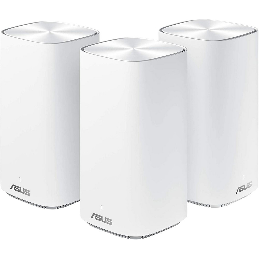Asus - ASUS ZenWiFi AC (CD6) AC1500 Mesh System, Pack of 3 - White