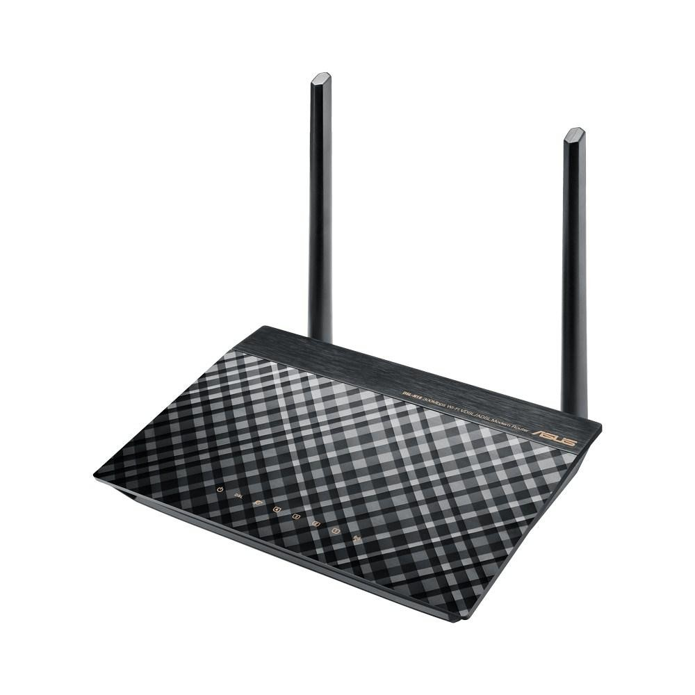 Asus - ASUS DSL-N16 wireless router Single-band (2.4 GHz) Fast Ethernet - Black