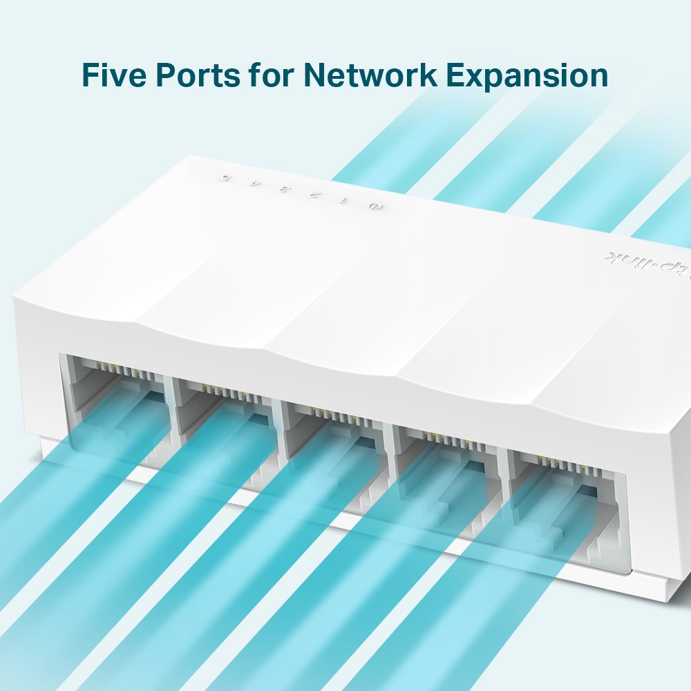 TP-Link - TP-Link LS1005 - 5 Port 10/100Mbps Desktop Network Switch