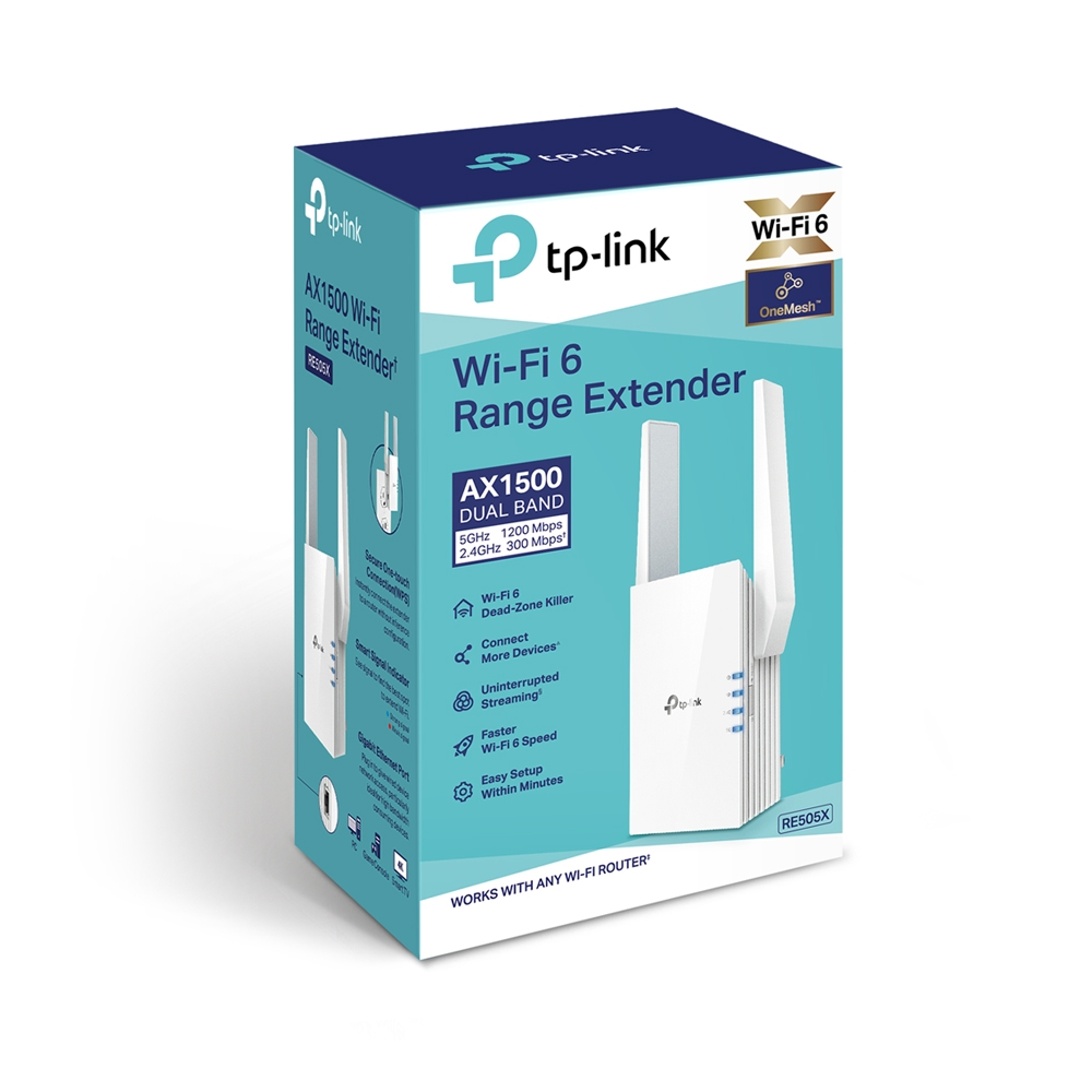 TP-Link - TP-Link RE505X AX1500 Wi-Fi Range Extender