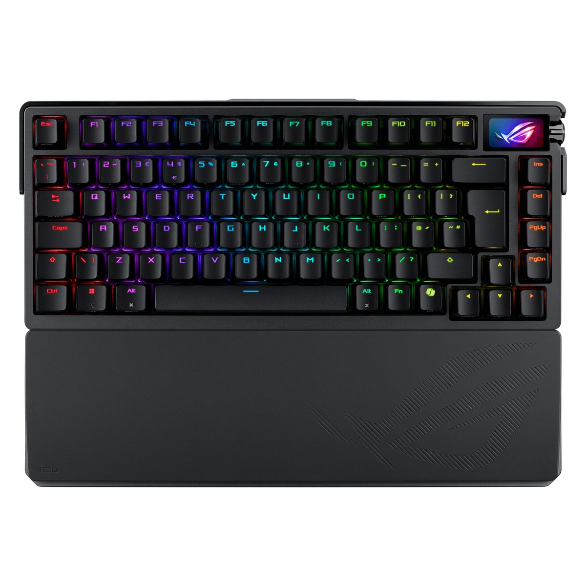 Asus - ASUS ROG Azoth Extreme 75% Wireless Custom Mechanical Gaming Keyboard - ROG X Snow Switches