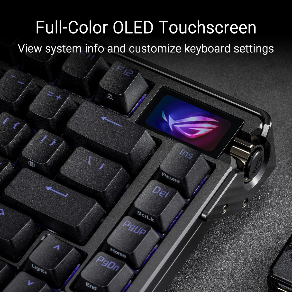 Asus - ASUS ROG Azoth Extreme 75% Wireless Custom Mechanical Gaming Keyboard - ROG X Snow Switches