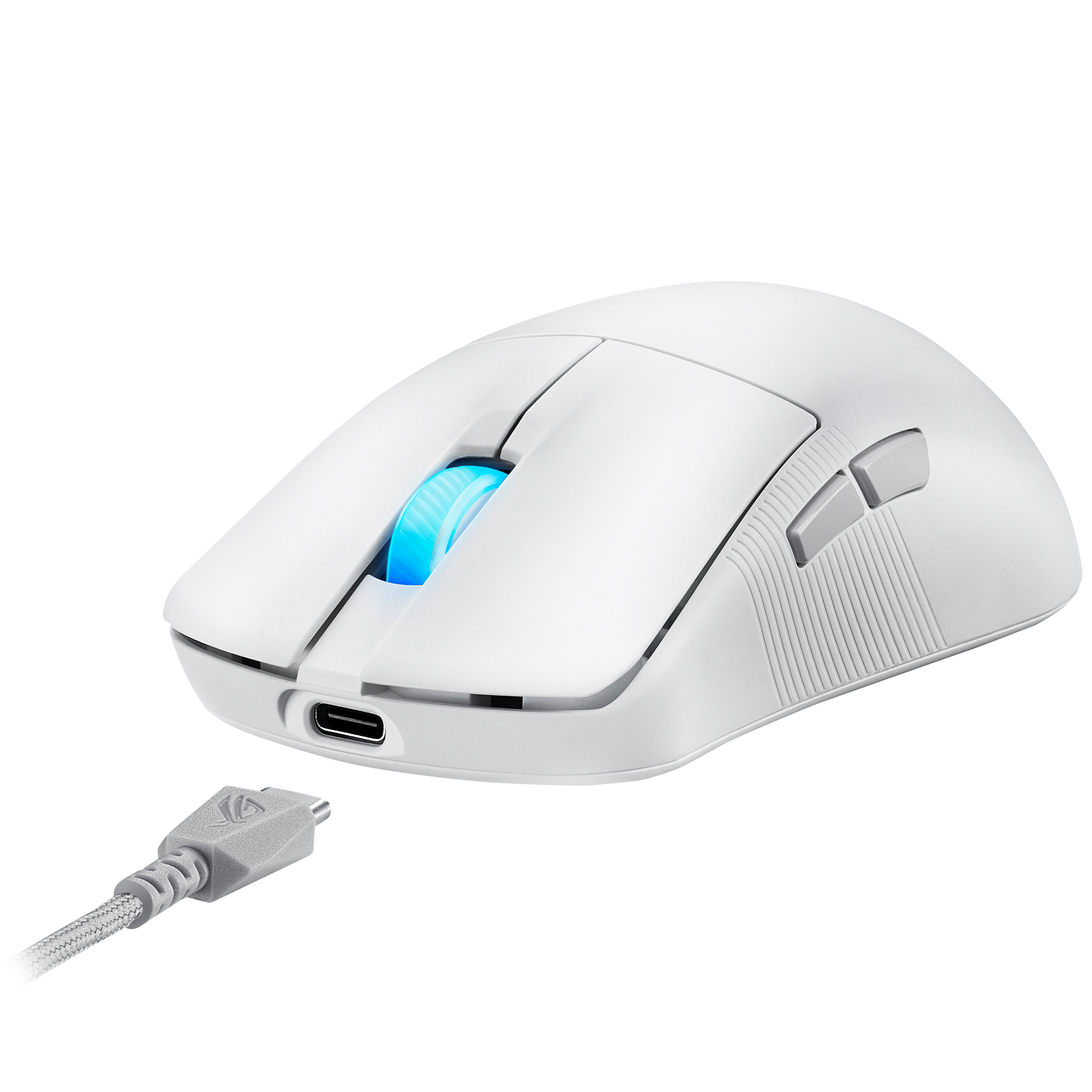 Asus - ASUS ROG Harpe Ace Mini Wireless Gaming Mouse Moonlight White (90MP03Z0-BMUA10)