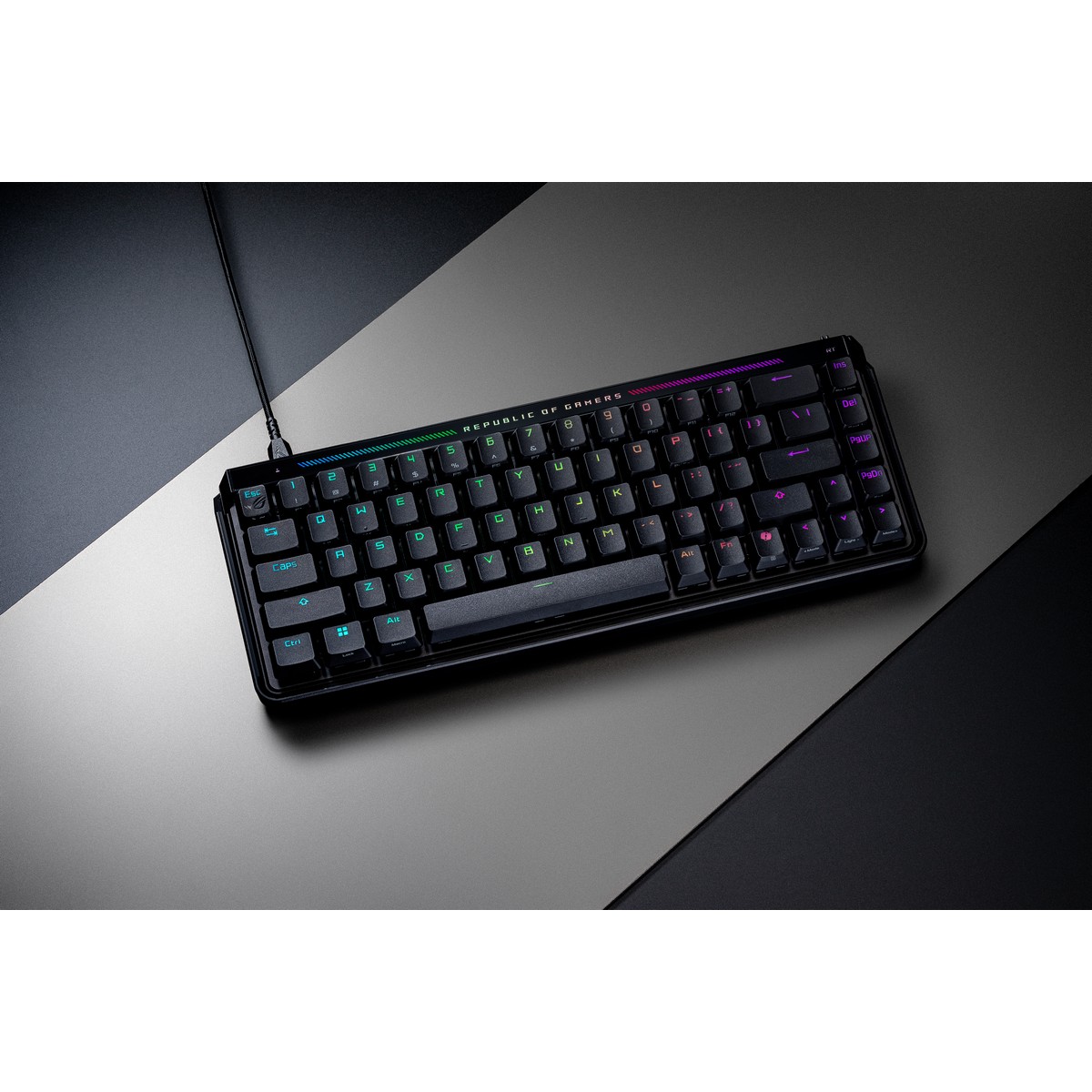 Asus - ASUS ROG Falchion Ace HFX 65% RGB USB-C Mechanical Gaming Keyboard - UK Layout