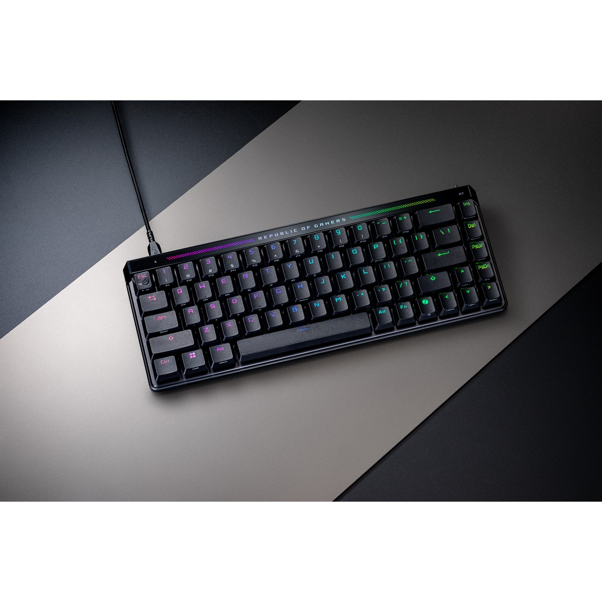 Asus - ASUS ROG Falchion Ace HFX 65% RGB USB-C Mechanical Gaming Keyboard - UK Layout