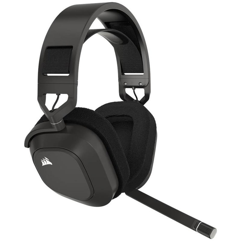 CORSAIR HS80 MAX WIRELESS Gaming Headset, Steel Gray