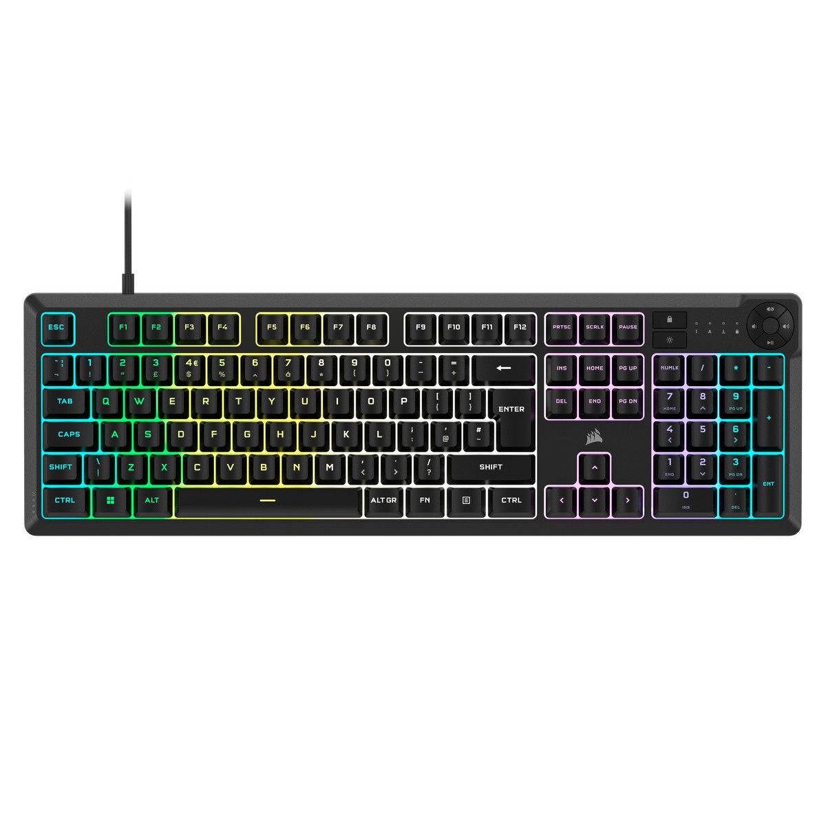 Corsair Gaming K55 CORE RGB Keyboard Backlit RGB LED - UK Layout (CH-9226C65-UK)