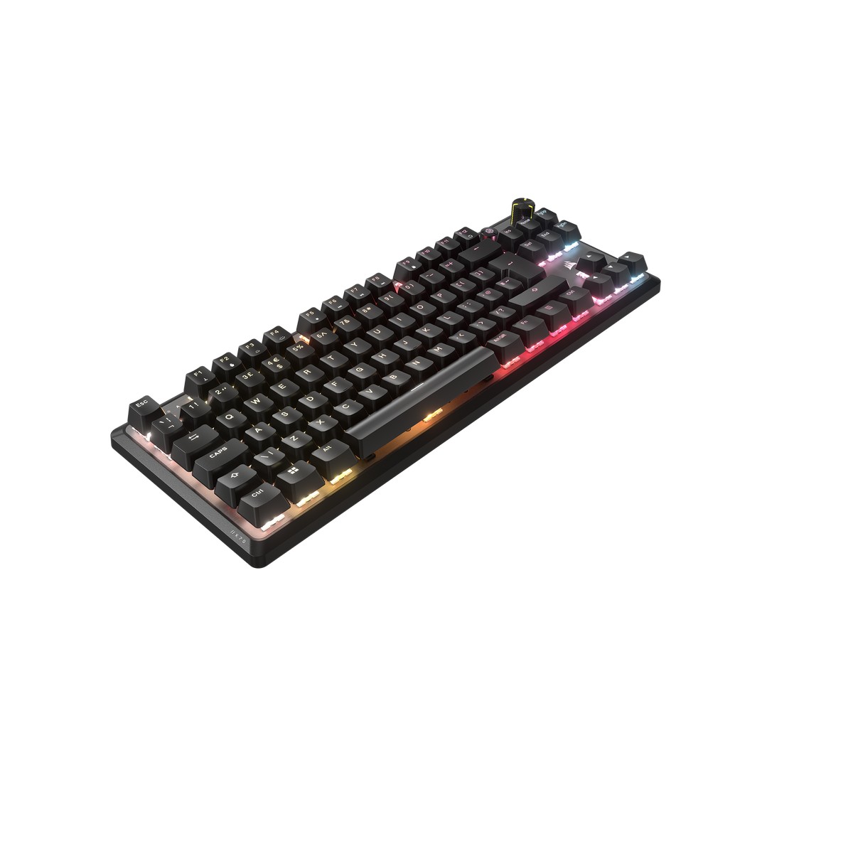 CORSAIR - CORSAIR K70 CORE TKL RGB USB Mechanical Gaming Keyboard - CORSAIR MLX Red v2 Linear Swiotch