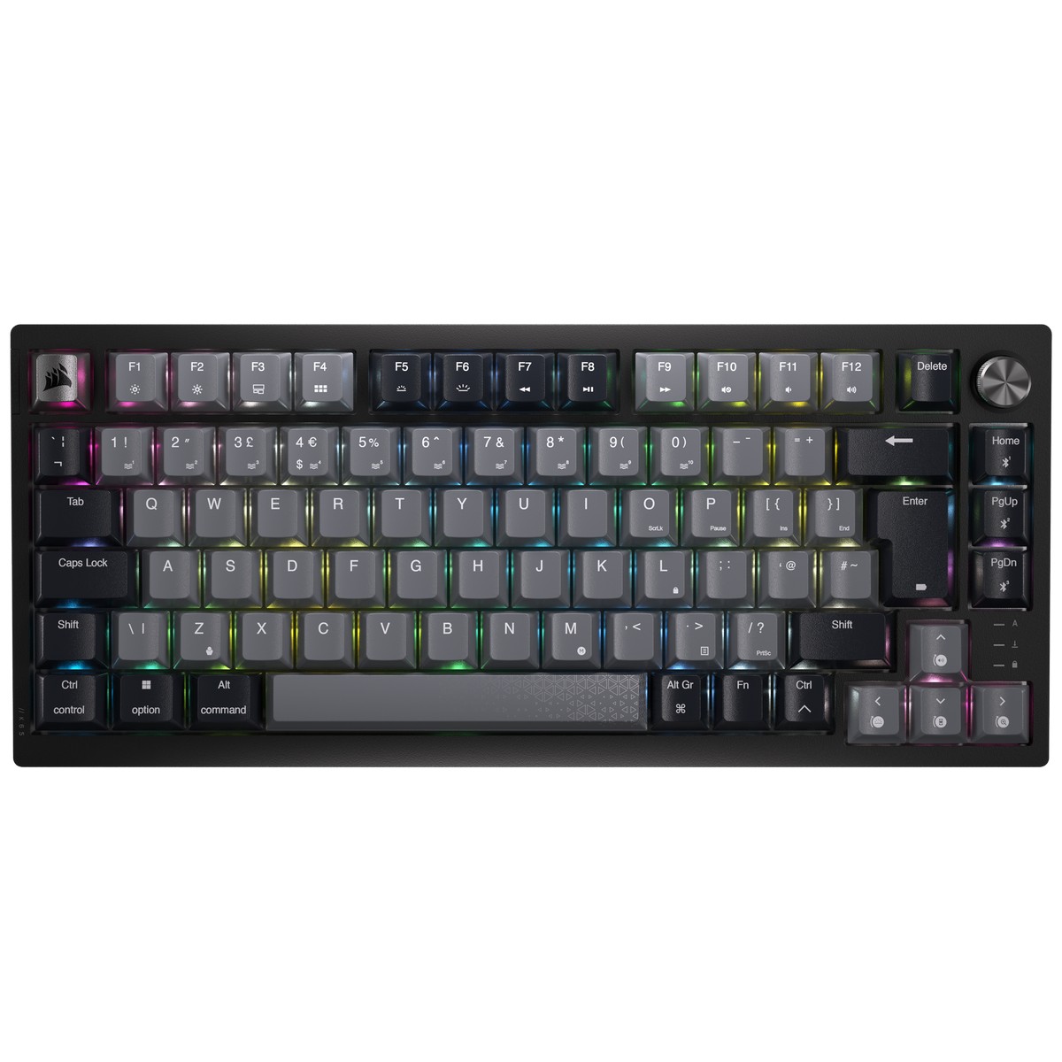 CORSAIR K65 PLUS WIRELESS 75% RGB Mechanical Gaming Keyboard - Corsair MLX Red Switches