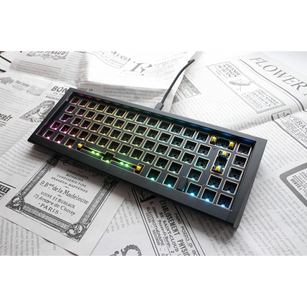 Ducky - Ducky ProjectD Outlaw65 Barebone Custom Keyboard - Black (First Edition)