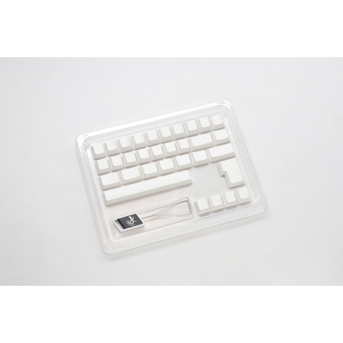Ducky - Ducky 132 Key Cherry Profile Keycaps ANSI/ISO Layout - Blank white