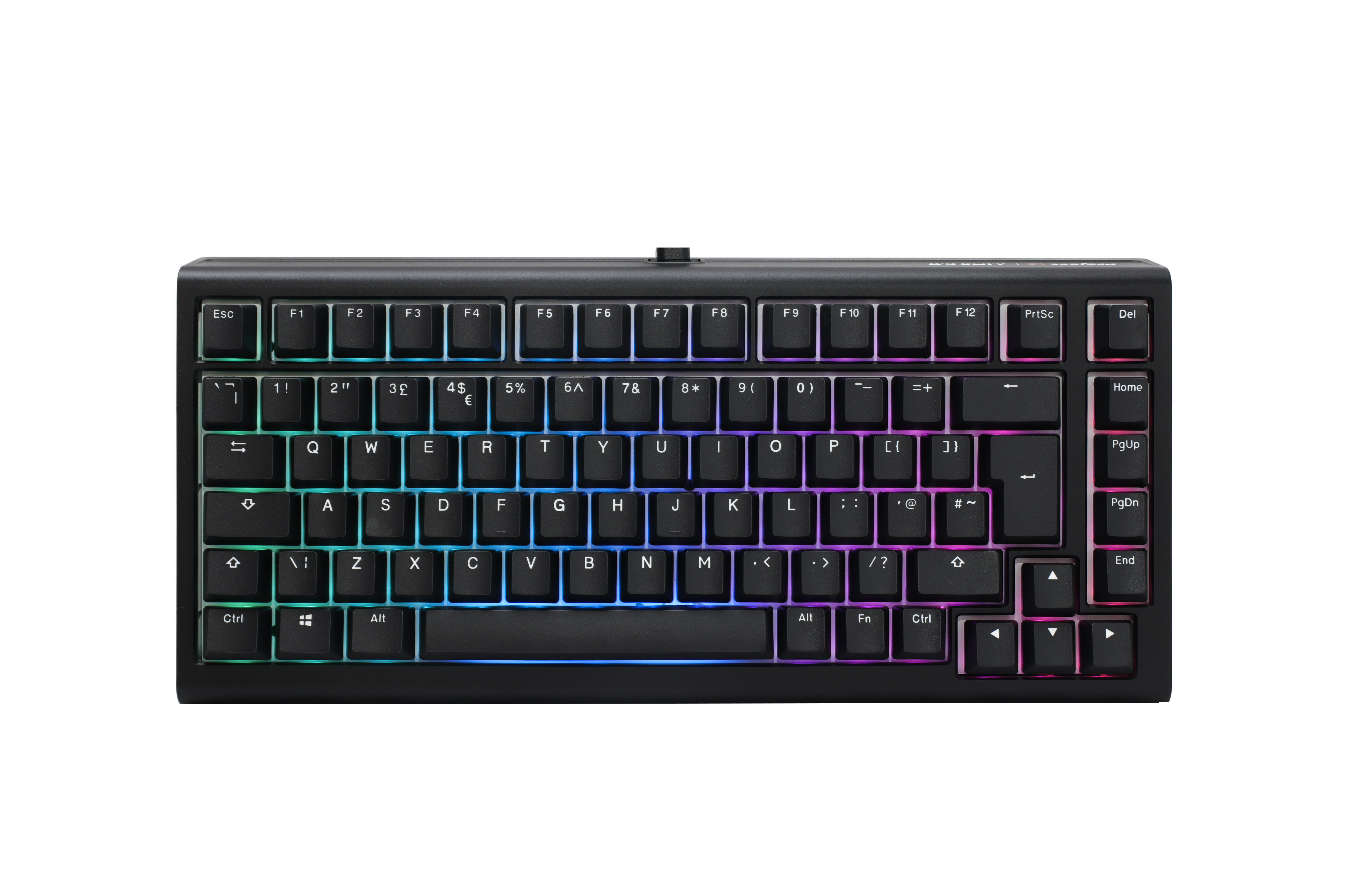 B Grade Ducky Project D Tinker 75% RGB USB Mechanical Gaming Keyboard Cherry MX Blue - U