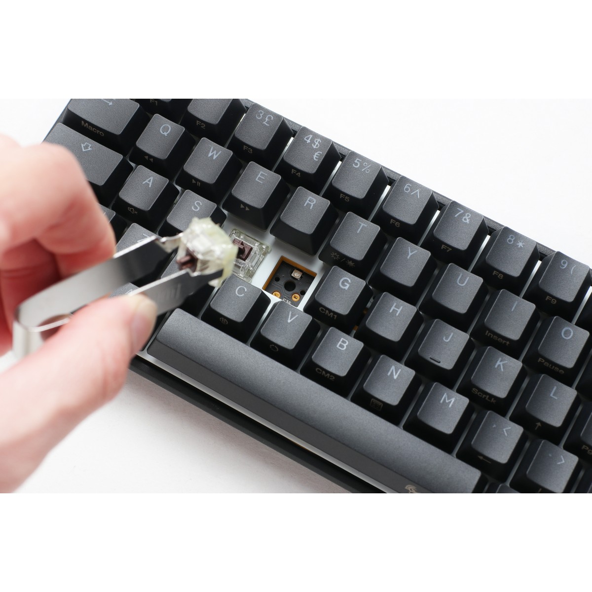 Ducky - Ducky Mecha Pro SF 65% USB RGB Mechanical Gaming Keyboard Cherry MX Speed Silver