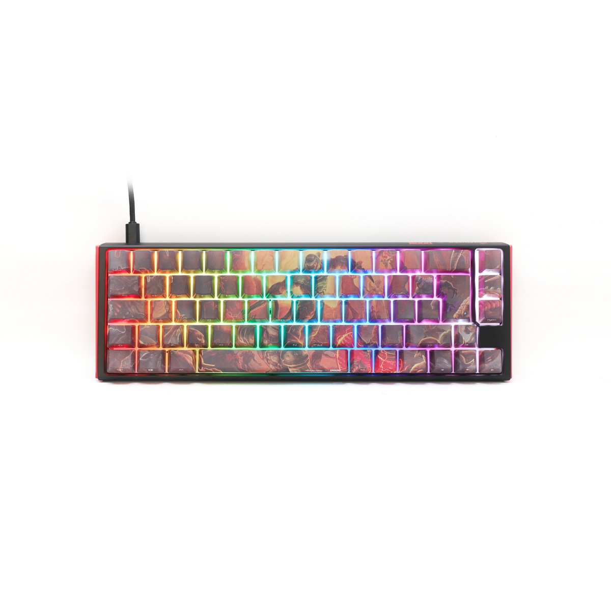 Ducky - Ducky x DOOM SF 65% Gaming Keyboard Limited Edition Cherry MX Speed Silver Switc