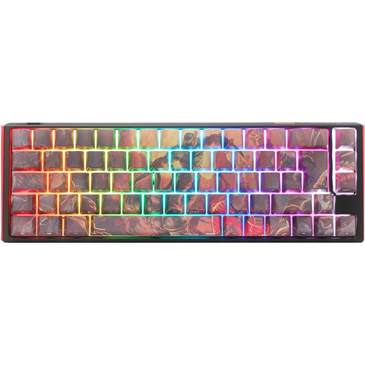 Ducky - Ducky x DOOM SF 65% Gaming Keyboard Limited Edition Cherry MX Speed Silver Switc