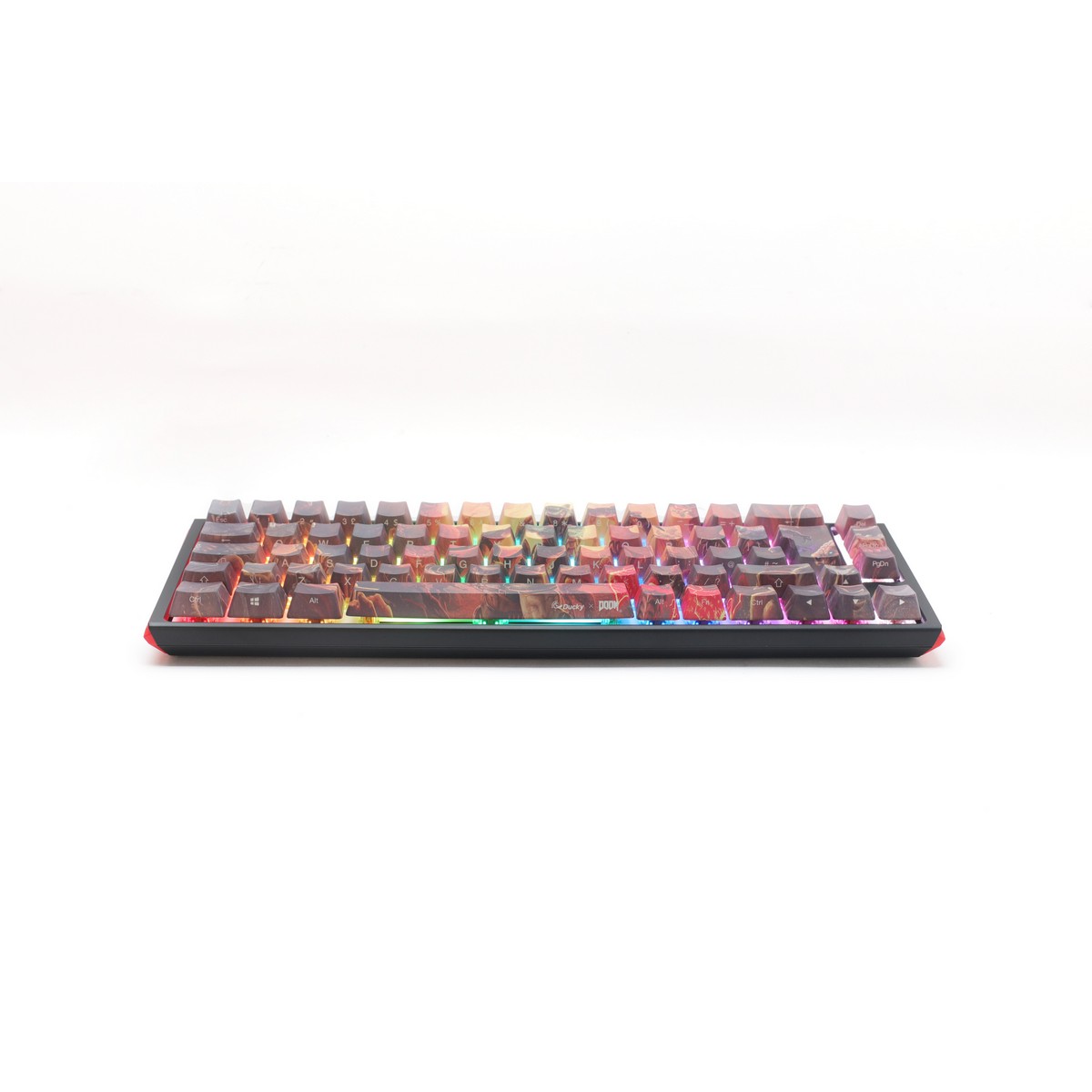 Ducky - Ducky x DOOM SF 65% Gaming Keyboard Limited Edition Cherry MX Speed Silver Switc