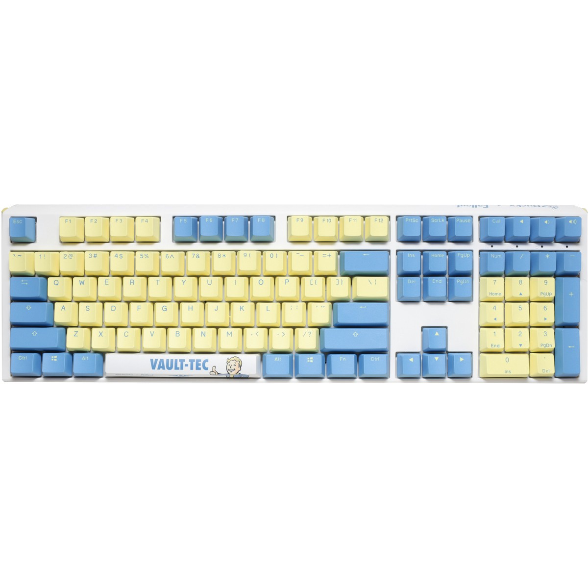 Ducky - Ducky x Fallout One 3 RGB LED Gaming Keyboard Cherry MX Speed Silver US Layout