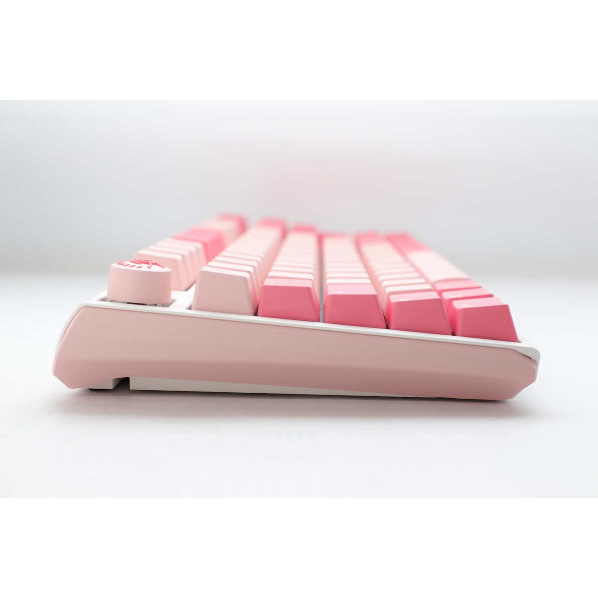 Ducky - Ducky One 3 Gossamer Pink TKL 80% USB Cherry MX Red Mechanical Gaming Keyboard U