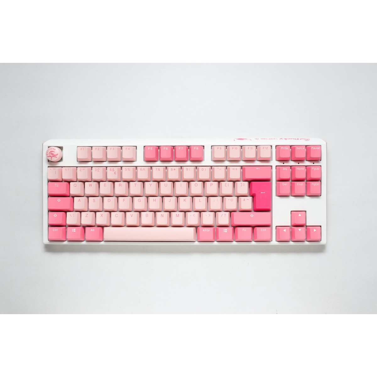 Ducky One 3 Gossamer Pink TKL 80% USB Cherry MX Silent Red Mechanical Gaming Key