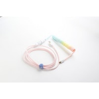 Photos - Keyboard Ducky  Coiled Cable V2 Cotton Candy DACOC2-COT1 