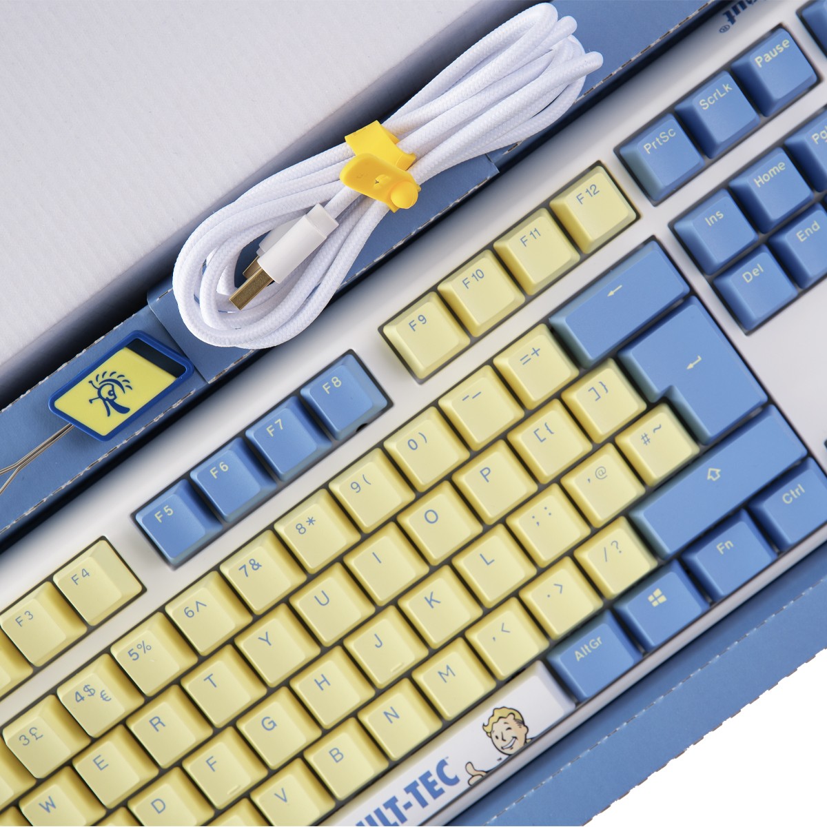 Ducky - Ducky x Fallout One 3 RGB LE Cherry Speed Silver Switch Mechanical Gaming Keyboard UK Layout