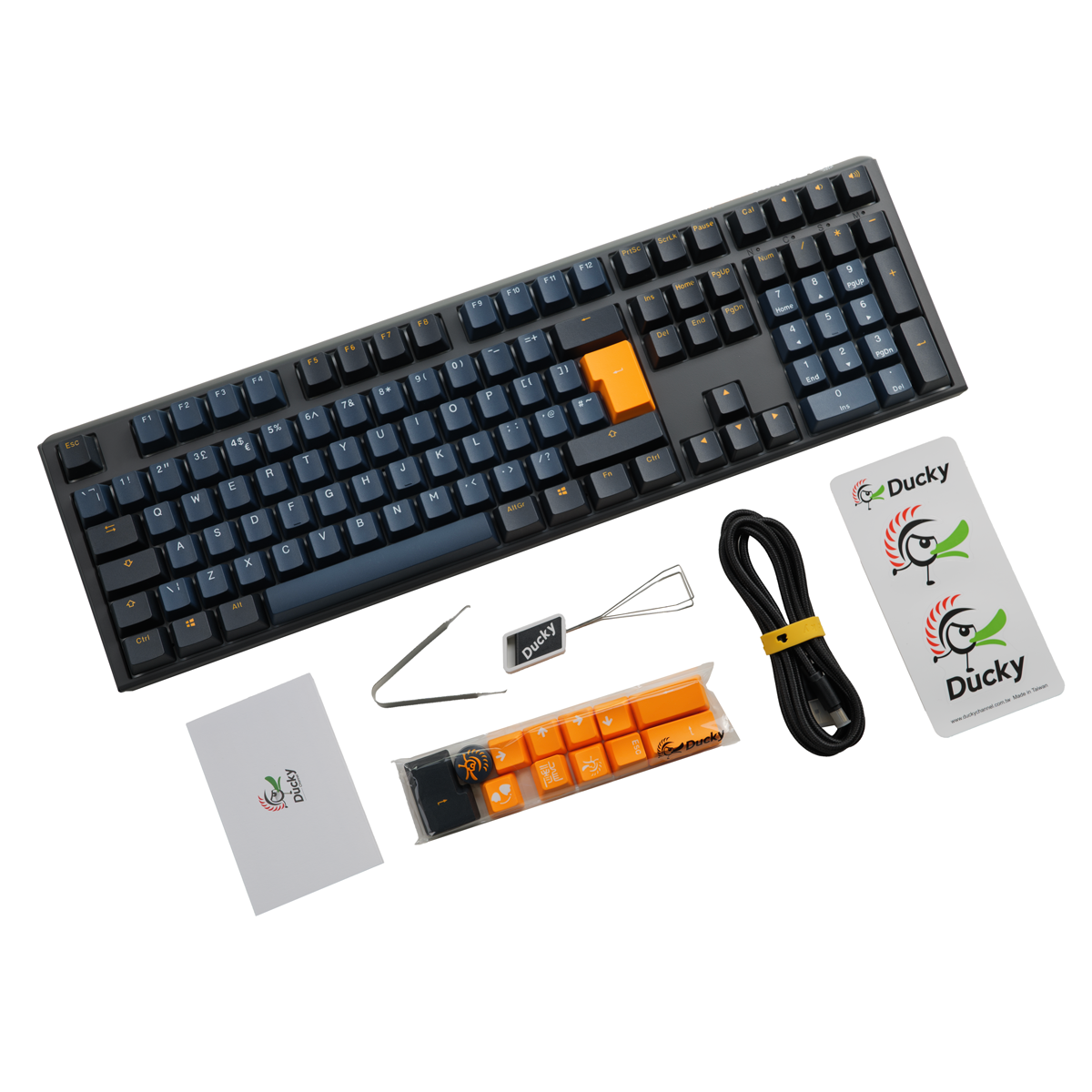 Ducky - Ducky One 3 Pro Nazca Line Cherry MX2A Speed Silver Switch Mechanical Gaming Keyboard