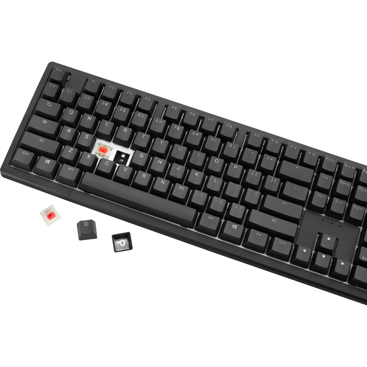 Ducky - Ducky Zero 6108 Classic Black Wireless Mechanical Keyboard Cherry MX2A Brown