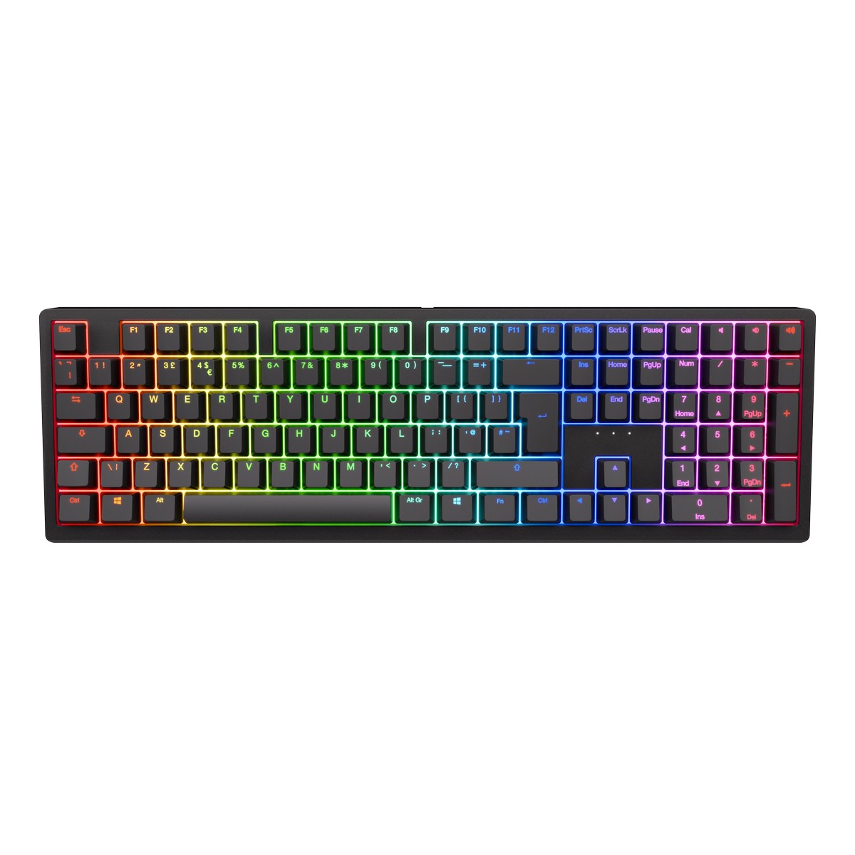 Ducky - Ducky Zero 6108 Classic Black Wireless Mechanical Keyboard Cherry MX2A Brown