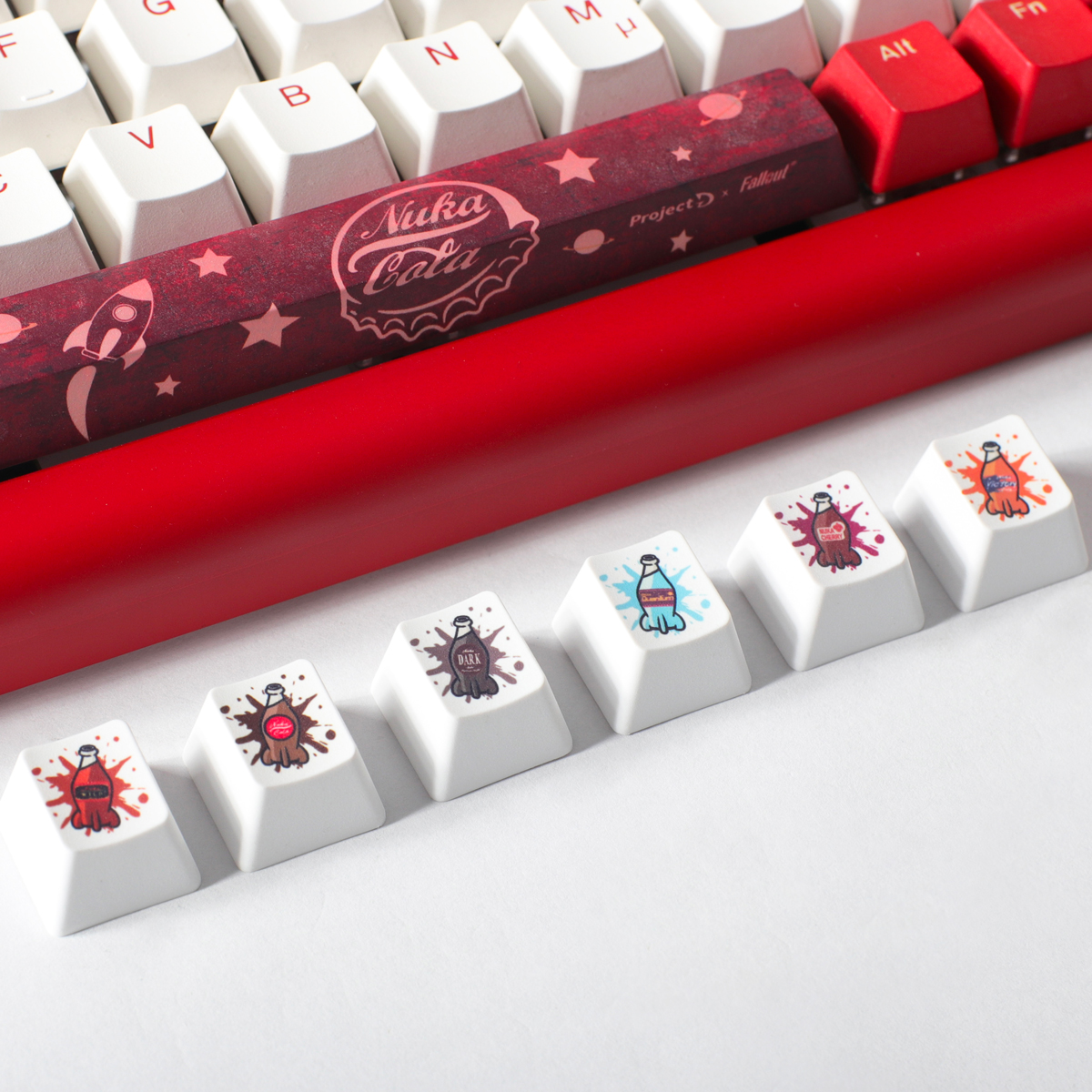 Ducky - Ducky x Fallout Tinker 75 Nuka-Cola Cherry MX2A Red Gaming Keyboard U