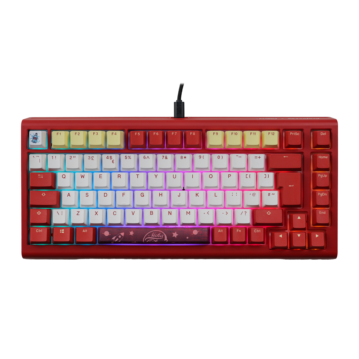 Ducky - Ducky x Fallout Tinker 75 Nuka-Cola Cherry MX2A Red Gaming Keyboard U