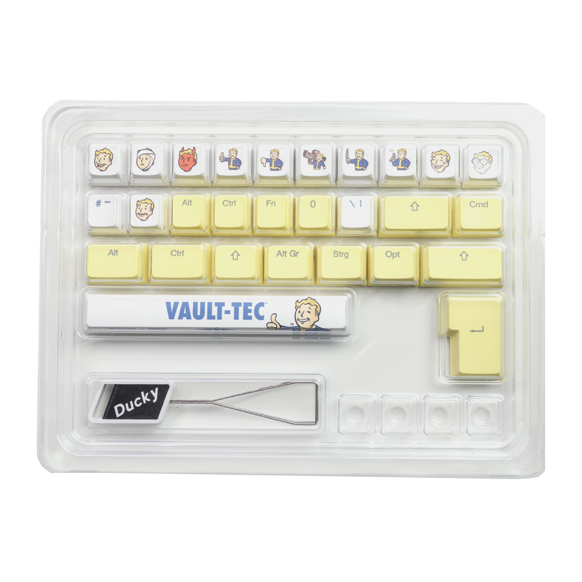 Ducky - Ducky x Fallout 132 Key Keycap Set PBT Cherry Profile UK Layout