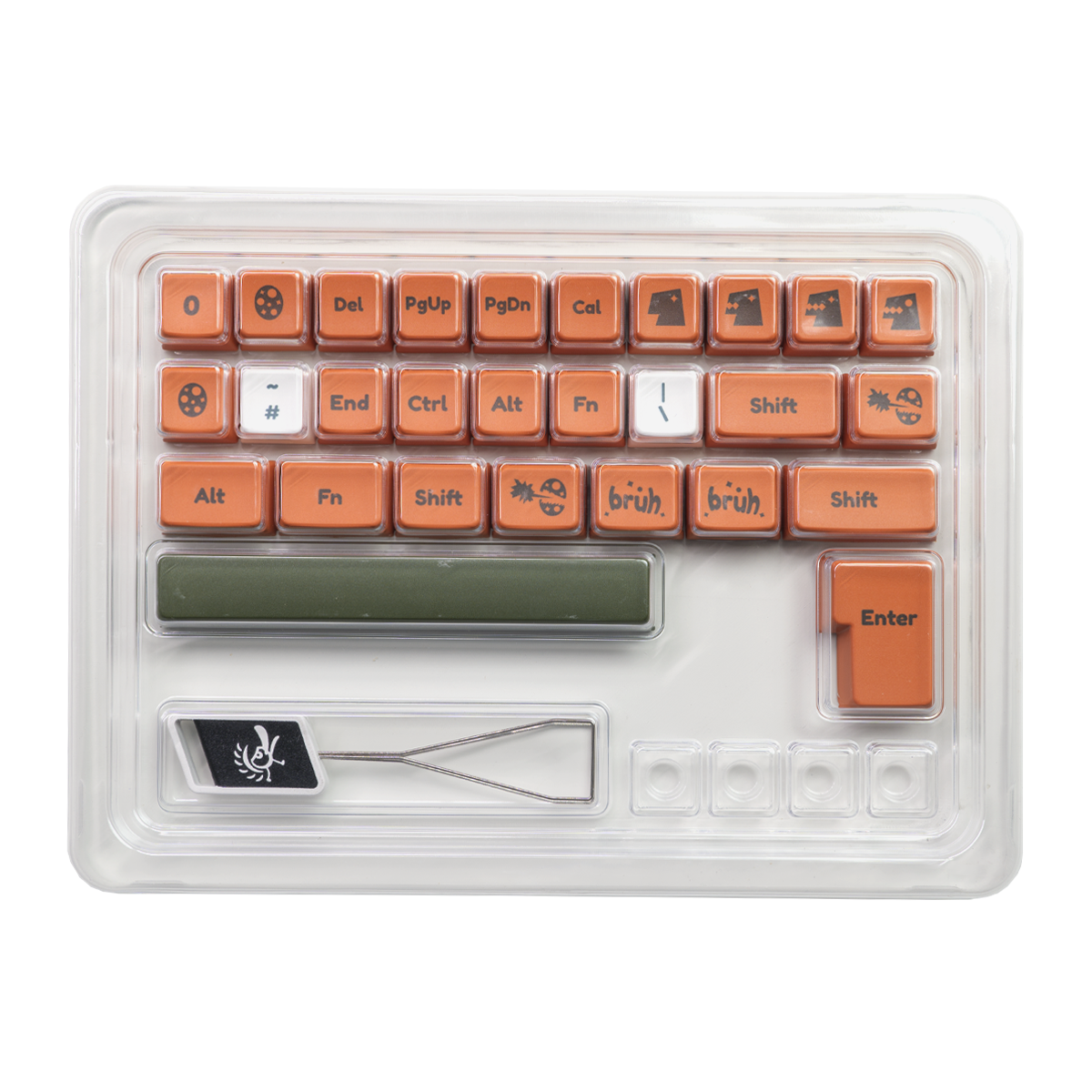 Ducky - Ducky 132 keycap set Dino PBT MDA UK layout (DCA132-UKDINMDPH1)