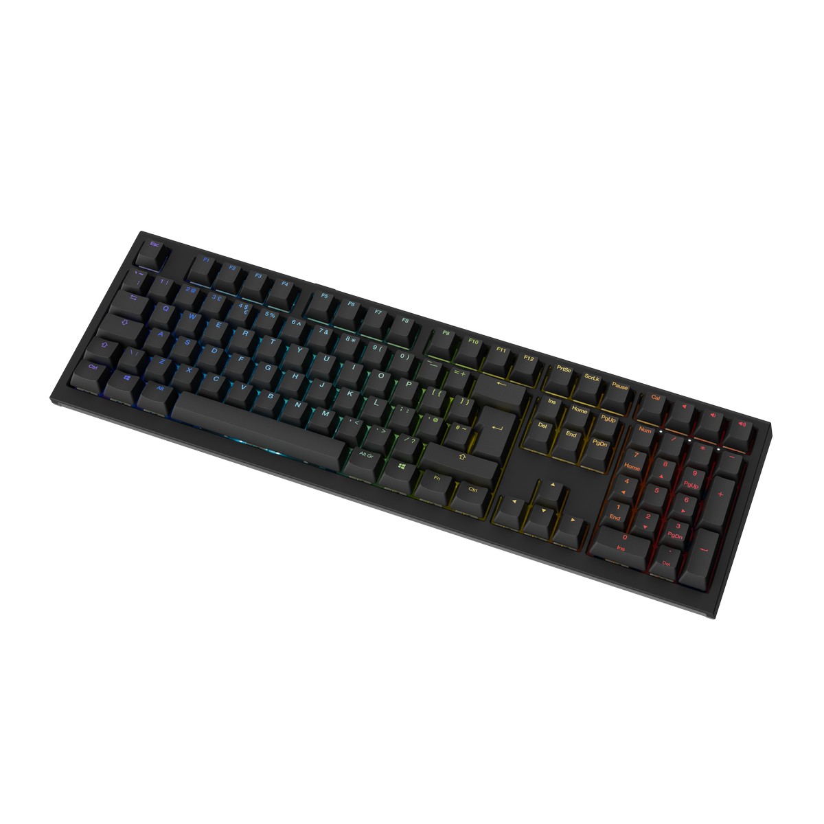 Ducky - Ducky One X 100% Wireless Ducky Linear Inductive Switch RGB Gaming Keyboard Black  - UK Layout