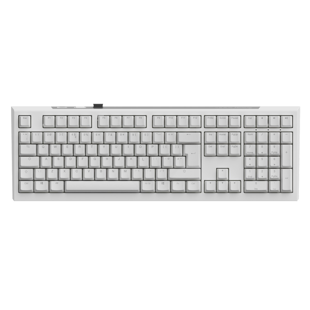 Ducky - Ducky One X 100% Wireless Ducky Linear Inductive Switch RGB Gaming Keyboard White  - UK Layout