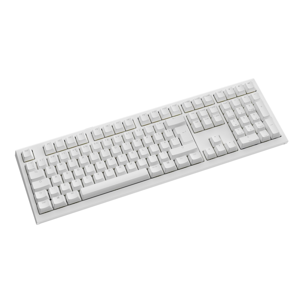 Ducky - Ducky One X 100% Wireless Ducky Linear Inductive Switch RGB Gaming Keyboard White  - UK Layout