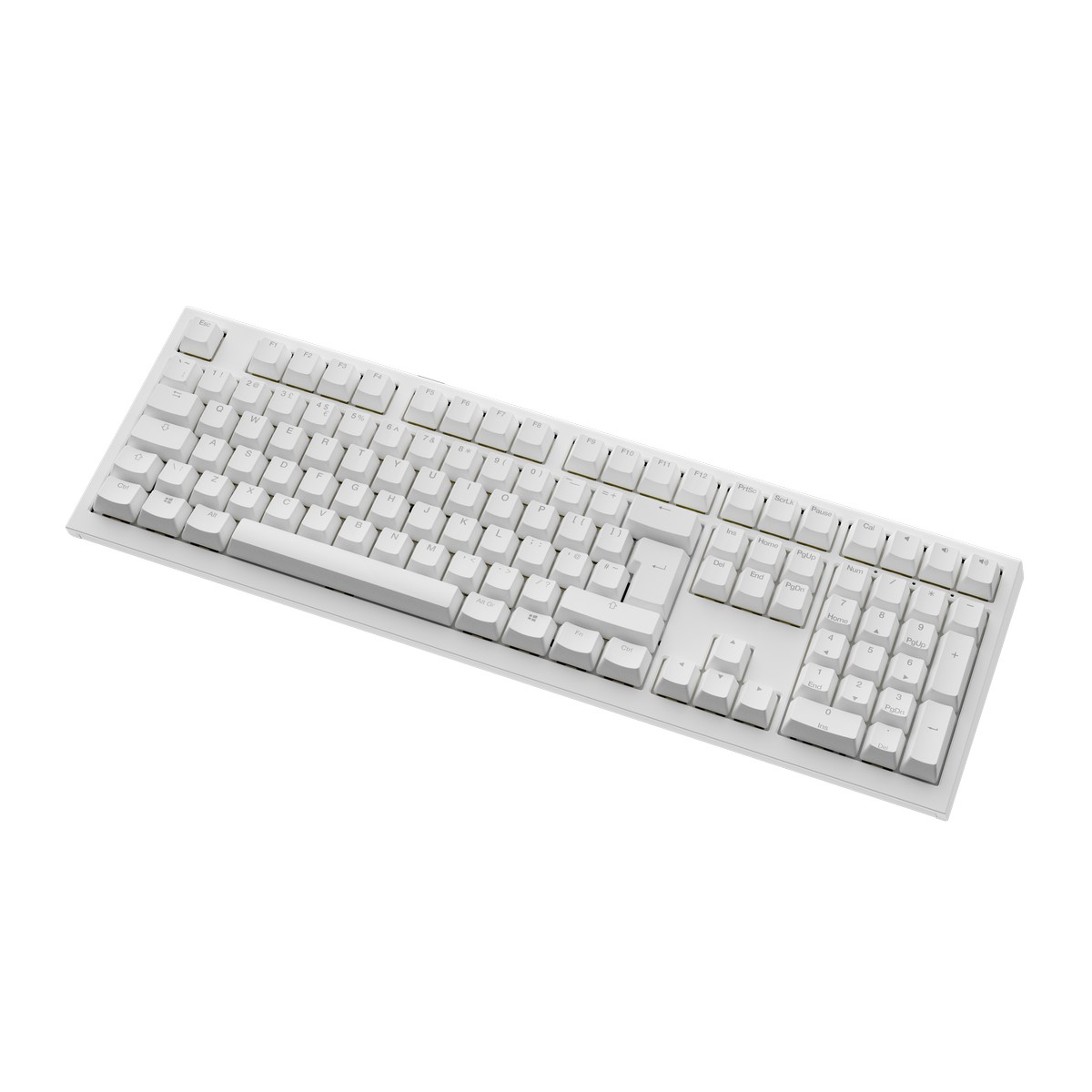 Ducky - Ducky One X 100% Wireless Ducky Linear Inductive Switch RGB Gaming Keyboard White  - UK Layout