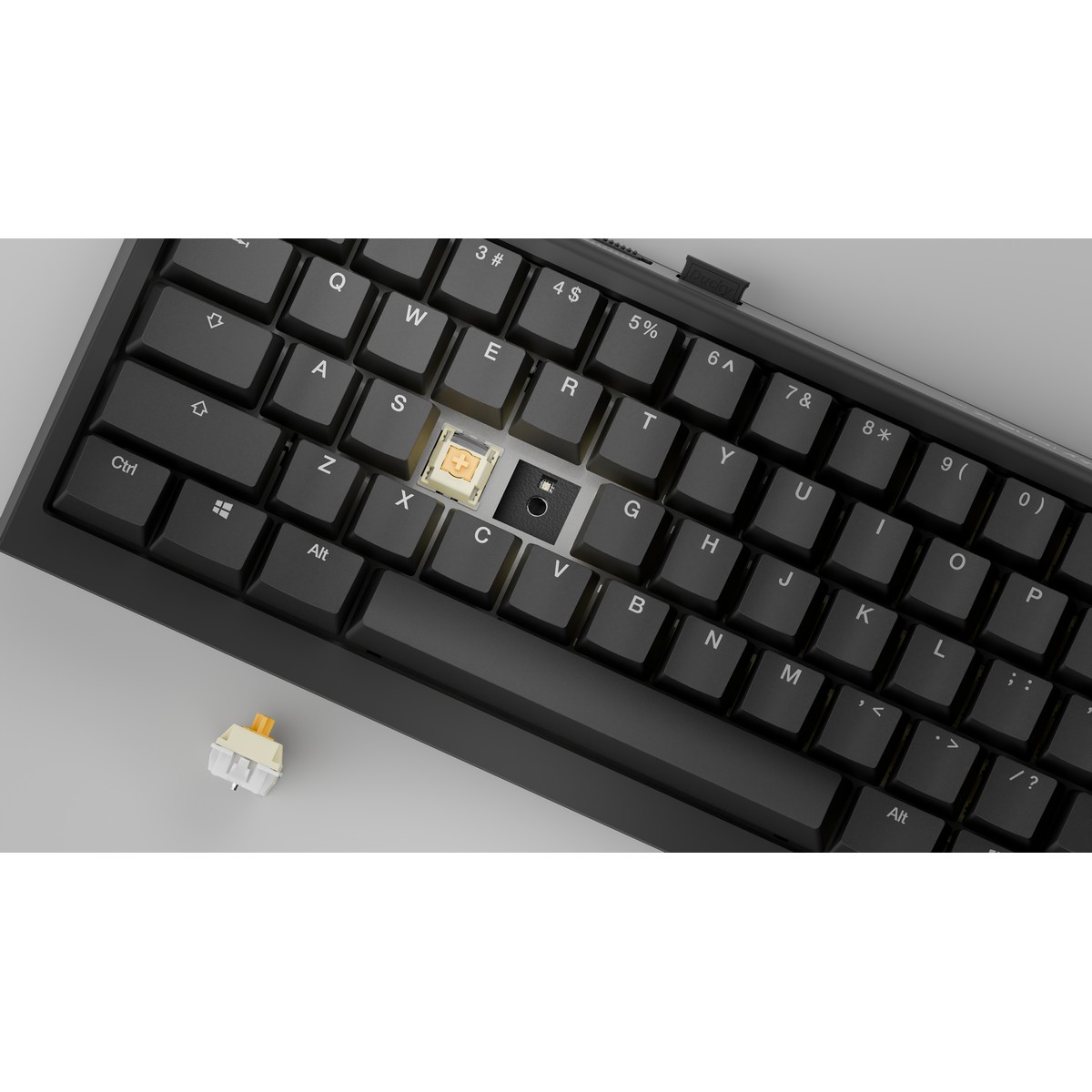 Ducky - Ducky One X Mini 60% Wireless Ducky Linear Inductive Switch RGB Gaming Keyboard Black  - UK Layout