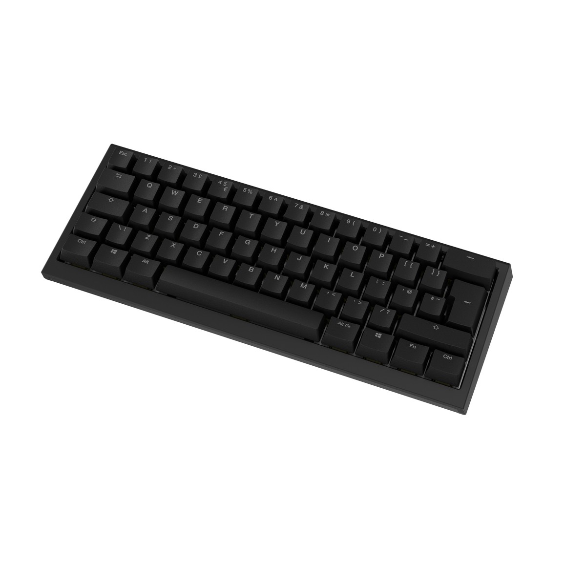 Ducky - Ducky One X Mini 60% Wireless Ducky Linear Inductive Switch RGB Gaming Keyboard Black  - UK Layout