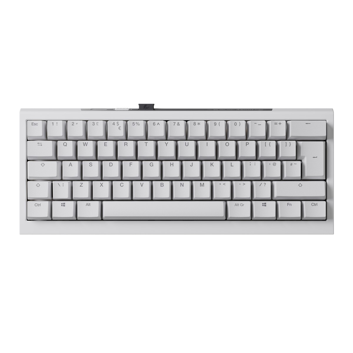 Ducky - Ducky One X Mini 60% Wireless Ducky Linear Inductive Switch RGB Gaming Keyboard White  - UK Layout