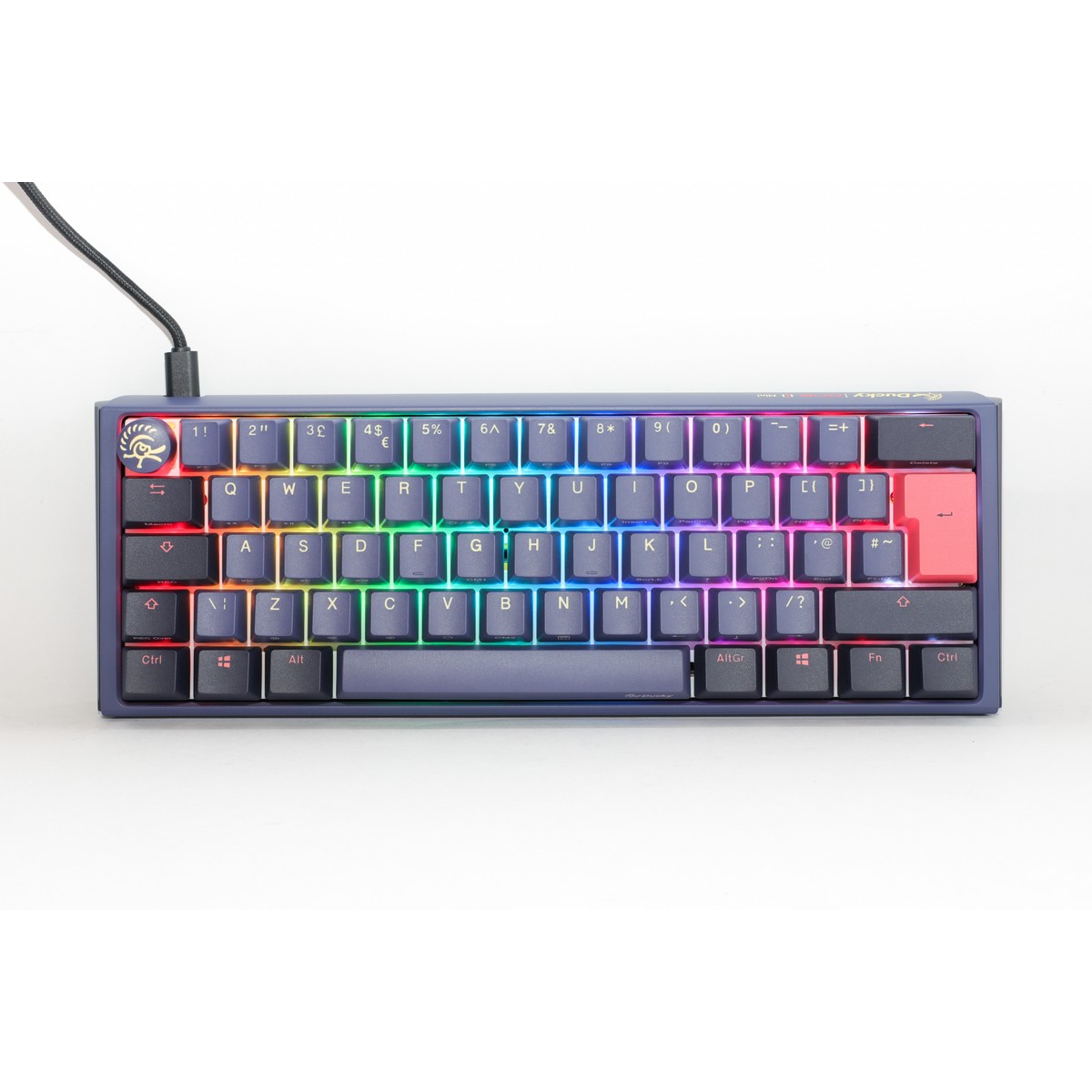 Ducky One3 Cosmic Mini Ergo Clear Cherry MX Switch Gaming Keyboard