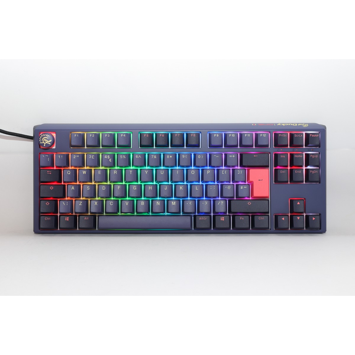 Ducky One3 Cosmic TKL Ergo Clear Cherry MX Switch Gaming Keyboard