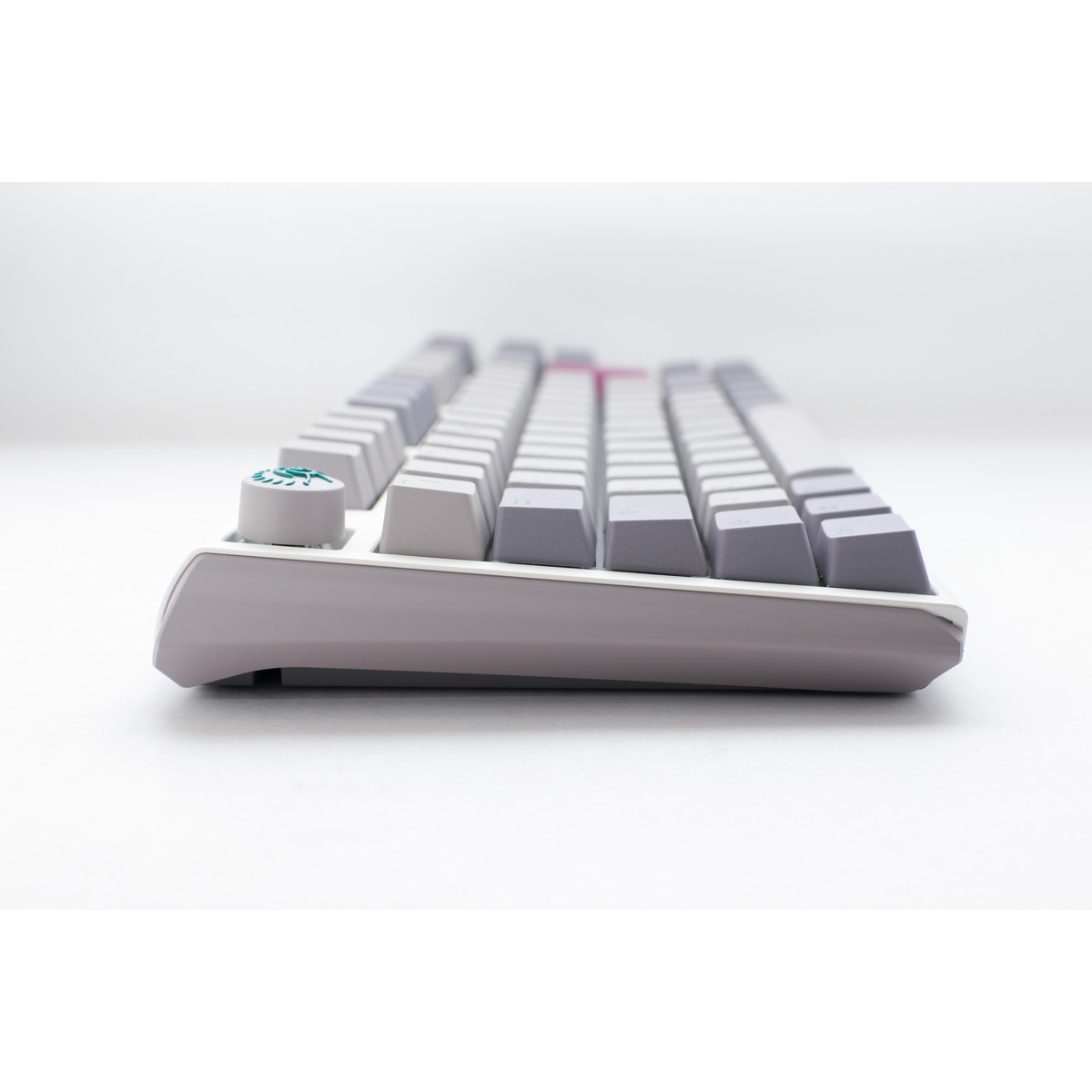 Ducky - Ducky One3 Mist Full Size Ergo Clear Cherry MX Switch Gaming Keyboard