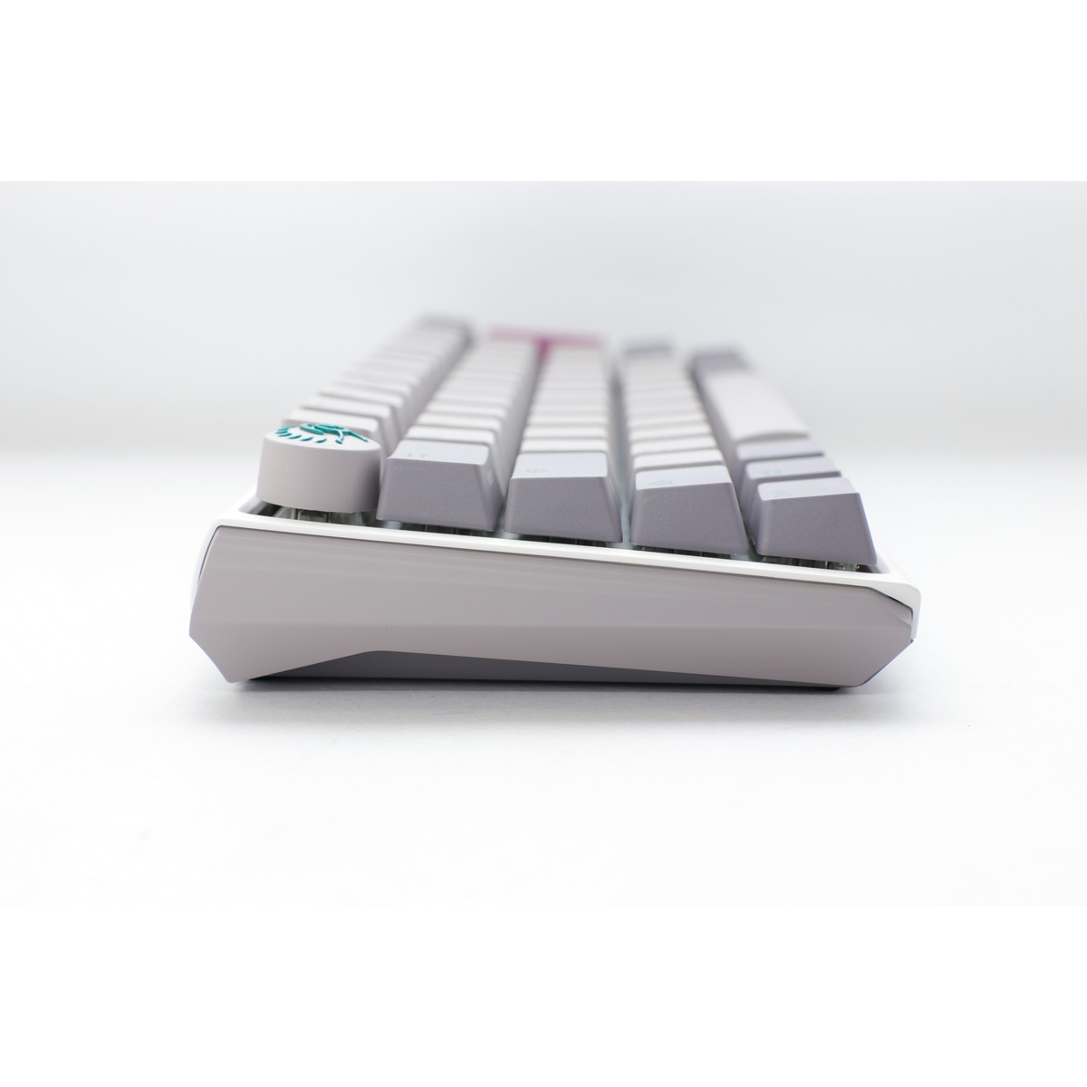 Ducky - Ducky One3 Mist Mini Ergo Clear Silent Red Cherry MX Switch Gaming Keyboard