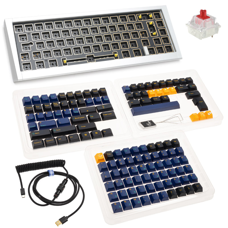 Ducky ProjectD Outlaw 65 Silver Barebone DIY Keyboard Kit ANSI Layout