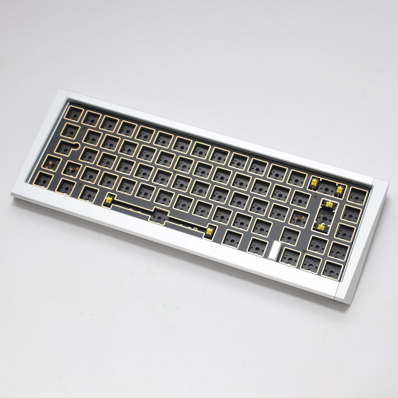 Ducky - Ducky ProjectD Outlaw 65 Silver Barebone DIY Keyboard Kit ANSI Layout