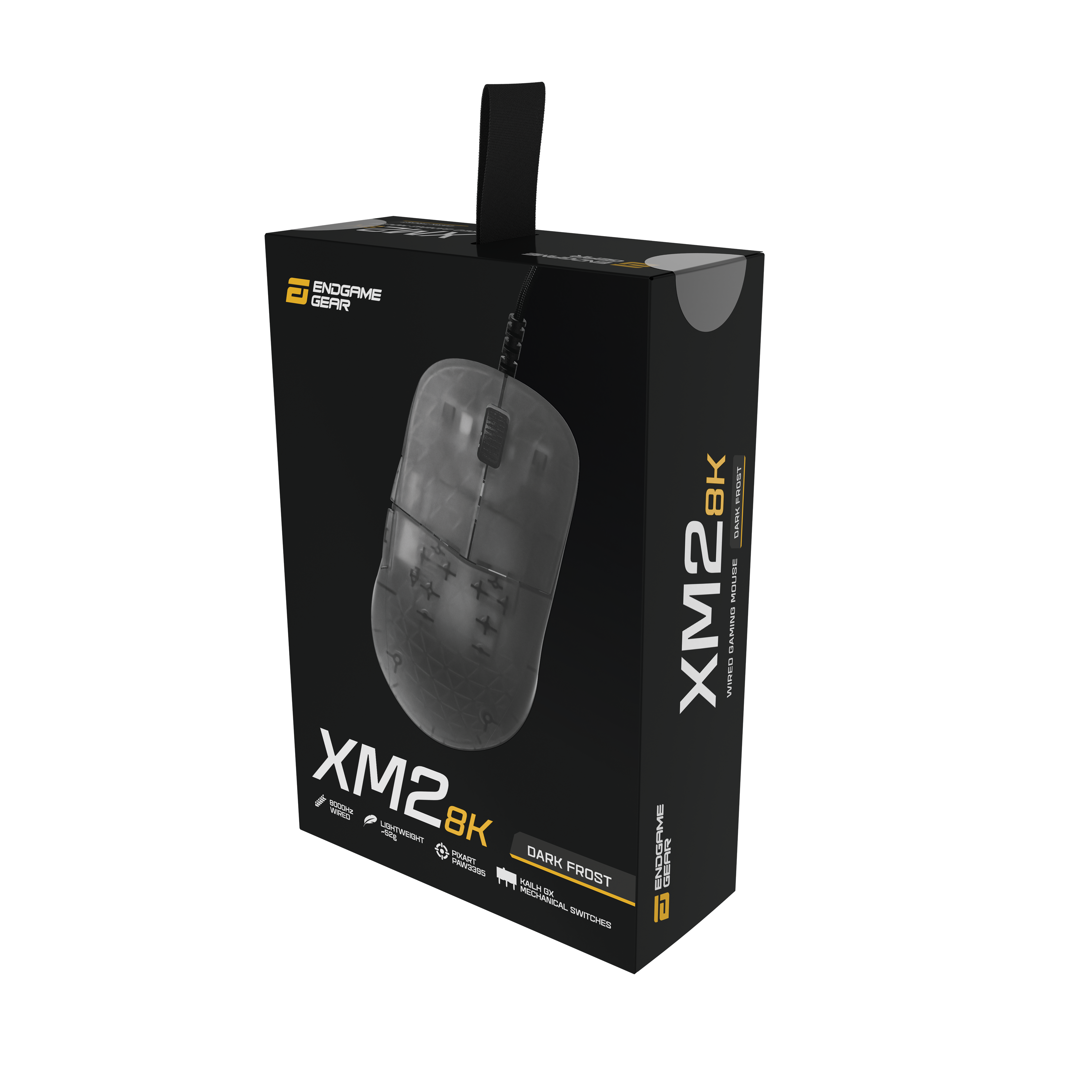 Endgame Gear - Endgame Gear XM2 8k USB Optical Lightweight Gaming Mouse - Dark Frost