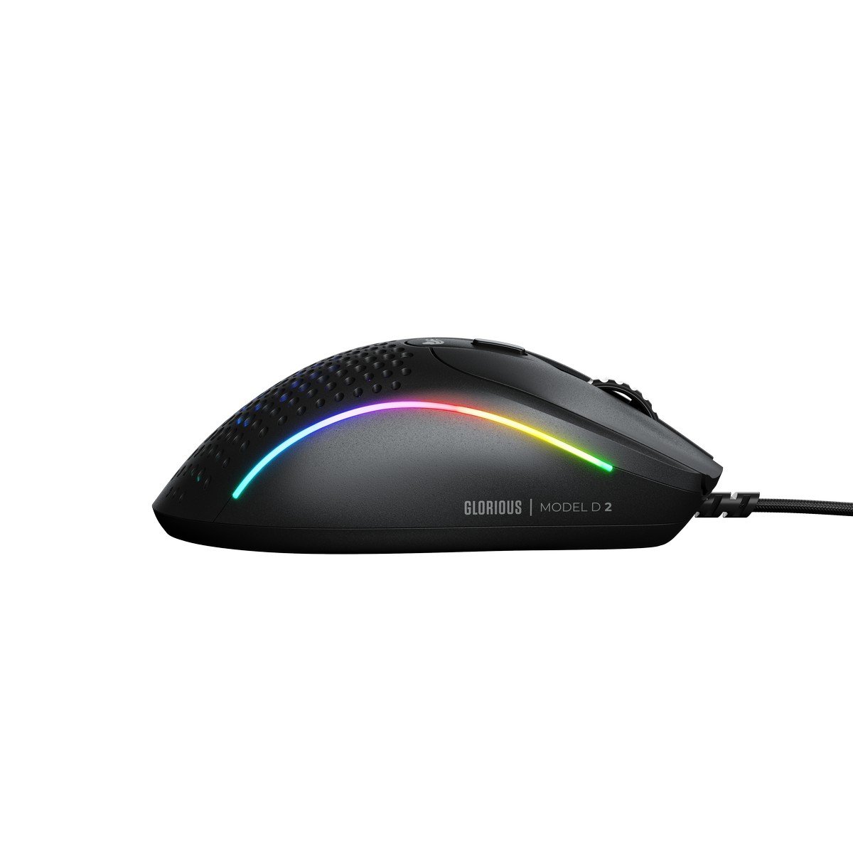 Glorious - Glorious Model D 2 Wired Optical RGB Lightweight Gaming Mouse - Matte Black