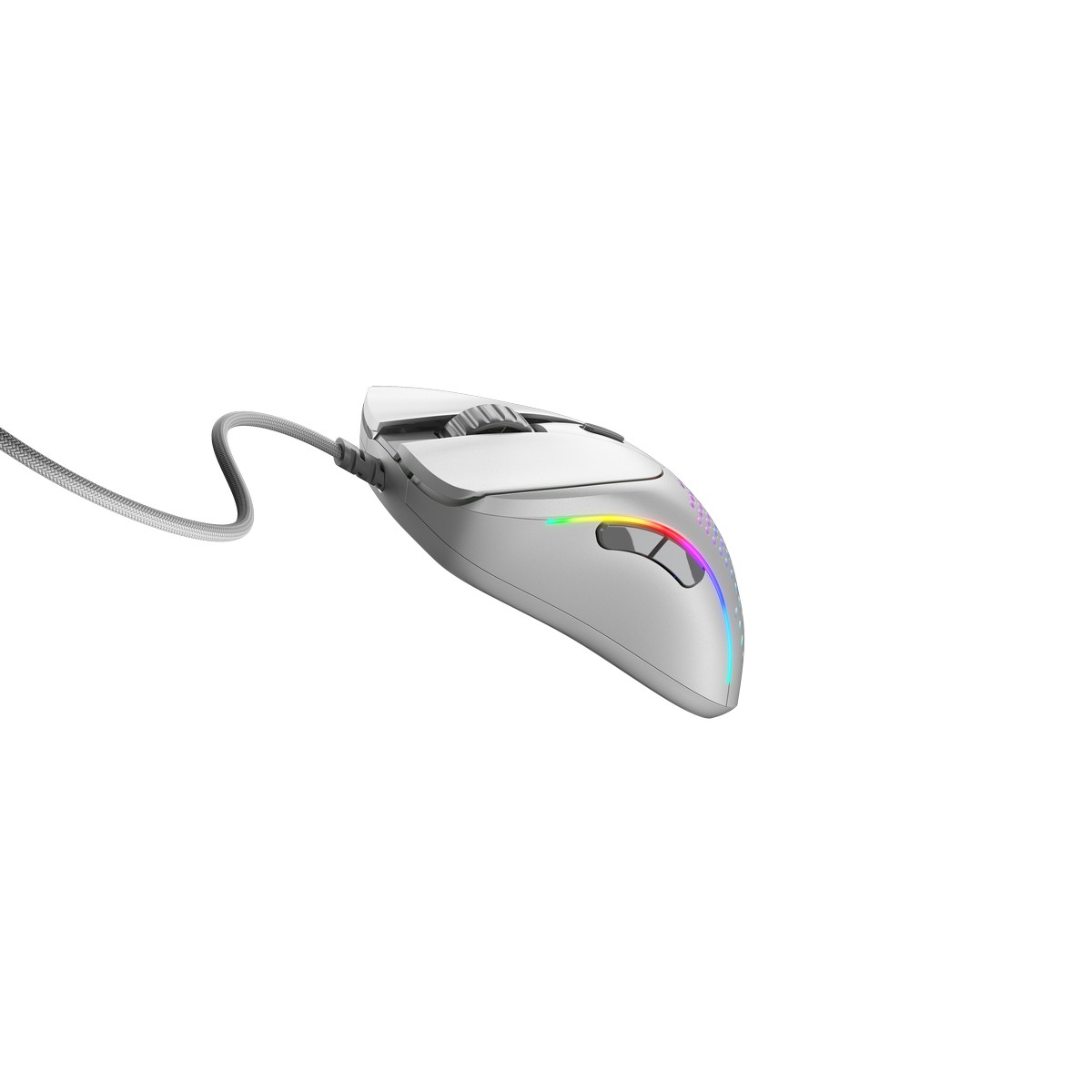 Glorious - Glorious Model D 2 Wired Optical RGB Lightweight Gaming Mouse - Matte White